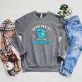 Book Marks Are For Quitters Bookworm Reading Raglan Sleeve Sweatshirt Deep Heather