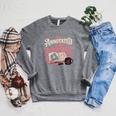 Book Reader Reading Joke Humor Comfort Colors Crop Top Raglan Sleeve Sweatshirt Deep Heather