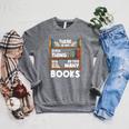 Book Reader Reading Lover Librarian Bookshelf Raglan Sleeve Sweatshirt Deep Heather
