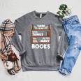 Book Reader Reading Lover Raglan Sleeve Sweatshirt Deep Heather