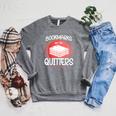 Bookmarks Are For Quitters Reading Reader Book Lover Teacher For Men Women Kids Raglan Sleeve Sweatshirt Deep Heather