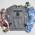 Booktrovert Definition Book Lover Bookworm Bookish Reading Raglan Sleeve Sweatshirt Deep Heather