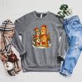 Cats Reading Books Christmas Tree Raglan Sleeve Sweatshirt Deep Heather Cats Reading Books Christmas Tree Raglan Sleeve Sweatshirt Deep Heather