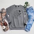Cool Too Fond Of Books Louisa May Alcott Quote T-Shirt Raglan Sleeve Sweatshirt Deep Heather