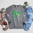 Dragon Reading Books Bookworm Raglan Sleeve Sweatshirt Deep Heather