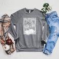Easily Distracted By Dragons & Books Artwork Raglan Sleeve Sweatshirt Deep Heather