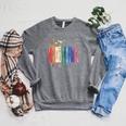 Equality Flower Books Equal Rights Social Justice Feminist Raglan Sleeve Sweatshirt Deep Heather