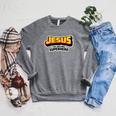 Jesus The Original Superhero Comic Book Christian Faith Raglan Sleeve Sweatshirt Deep Heather Jesus The Original Superhero Comic Book Christian Faith Raglan Sleeve Sweatshirt Deep Heather