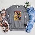 Marvel Captain Marvel Versus Rogue Revenge Comic Book Cover Raglan Sleeve Sweatshirt Deep Heather