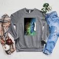 Marvel Comixology The Immortal Hulk Comic Book Cover Raglan Sleeve Sweatshirt Deep Heather