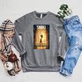Marvel Comixology Shuri And Spider-Man Comic Book Cover Raglan Sleeve Sweatshirt Deep Heather