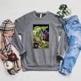 Marvel Comixology Squirrel-Girl And Kang Comic Book Cover Raglan Sleeve Sweatshirt Deep Heather