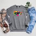 National Read America Shirt United States Read Books Raglan Sleeve Sweatshirt Deep Heather