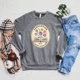 Persuasion Jane Austen Book Flowers Raglan Sleeve Sweatshirt Deep Heather