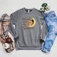 I Read Past My Bedtime Book Lover Raglan Sleeve Sweatshirt Deep Heather