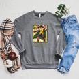 The Three Musketeers Alexandre Dumas Vintage Book Cover Raglan Sleeve Sweatshirt Deep Heather