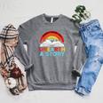 Unearth a Story Summer Reading 2026 Vintage Book Rainbow Raglan Sleeve Sweatshirt Deep Heather Unearth a Story Summer Reading 2026 Vintage Book Rainbow Raglan Sleeve Sweatshirt Deep Heather