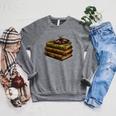Women's Dark Academia Vintage Book Stack Gothic Moth Raglan Sleeve Sweatshirt Deep Heather