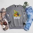 Zoo Animals Wild About Reading Books Reader Lover Librarian Raglan Sleeve Sweatshirt Deep Heather