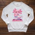 Axolotl Books Readsalotl Reading Bookworm Boys Girls Kids Raglan Sleeve Sweatshirt Heather Mustard