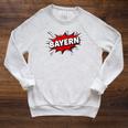 Bayern Comic Book Style Splash Raglan Sleeve Sweatshirt Heather Mustard