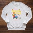 The Berenstain Bears Book Club Reading Together Vintage Raglan Sleeve Sweatshirt Heather Mustard