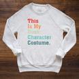 This Is My Book Character Costume For Book Lovers Vintage Raglan Sleeve Sweatshirt Heather Mustard This Is My Book Character Costume For Book Lovers Vintage Raglan Sleeve Sweatshirt Heather Mustard