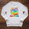 Book Flower Radicalized By Basic Decency Feminist LGBT Raglan Sleeve Sweatshirt Heather Mustard