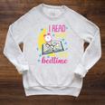 Book Reading I Read Past My Bedtime Raglan Sleeve Sweatshirt Heather Mustard