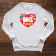 Books Book Reader Bookworm Teacher Valentine's Day Raglan Sleeve Sweatshirt Heather Mustard Books Book Reader Bookworm Teacher Valentine's Day Raglan Sleeve Sweatshirt Heather Mustard