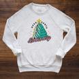 Christmas Book Read Reading Present Santa Claus Raglan Sleeve Sweatshirt Heather Mustard