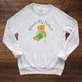 Corduroy Where's My Button Teddy Bear Retro Children's Book Raglan Sleeve Sweatshirt Heather Mustard