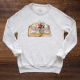 Dark Romance Girly Book Raglan Sleeve Sweatshirt Heather Mustard