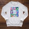 Disney Princess Comic Book Artwork SquadGoals Raglan Sleeve Sweatshirt Heather Mustard