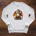 Dragon With Book Raglan Sleeve Sweatshirt Heather Mustard