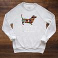 Easily Distracted By Dogs & Books Raglan Sleeve Sweatshirt Heather Mustard