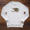 Easily Distracted By Dragons & Books Cool Reading Books Raglan Sleeve Sweatshirt Heather Mustard