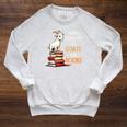 Easily Distracted By Goats And Books Goats And Book Reading Raglan Sleeve Sweatshirt Heather Mustard