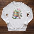 Flourish Dream Thrive Floral Books For Book Lovers Raglan Sleeve Sweatshirt Heather Mustard Flourish Dream Thrive Floral Books For Book Lovers Raglan Sleeve Sweatshirt Heather Mustard