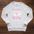 Grandma Is My Name Reading Is My Game Book Lover Raglan Sleeve Sweatshirt Heather Mustard