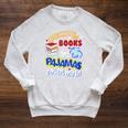 If It Involves Books And Pajamas Count Me In Raglan Sleeve Sweatshirt Heather Mustard