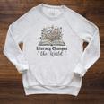 Literacy Changes The World Floral Book Reading Cute Raglan Sleeve Sweatshirt Heather Mustard Literacy Changes The World Floral Book Reading Cute Raglan Sleeve Sweatshirt Heather Mustard