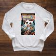 Marvel Comixology Thor Theater Comic Book Cover Raglan Sleeve Sweatshirt Heather Mustard