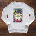 Marvel Eternals Vintage Comic Book Cover Raglan Sleeve Sweatshirt Heather Mustard