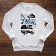 Marvel Venom Comic Book Illustrations Panel Graphic T-Shirt Raglan Sleeve Sweatshirt Heather Mustard
