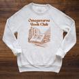 Omegaverse Book Club Reading Alpha Beta Omega Romance Raglan Sleeve Sweatshirt Heather Mustard