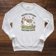 Oops I Got Another Book Goose Reading Humor Raglan Sleeve Sweatshirt Heather Mustard
