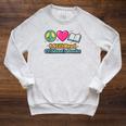 Peace Love Reading Books Cute I Still Read Childrens Books Raglan Sleeve Sweatshirt Heather Mustard Peace Love Reading Books Cute I Still Read Childrens Books Raglan Sleeve Sweatshirt Heather Mustard