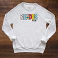 Reader I Am Bookworm Librarian I Heart Read Book Lover Raglan Sleeve Sweatshirt Heather Mustard