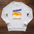 Reading Is My Superpower Comic Book Raglan Sleeve Sweatshirt Heather Mustard